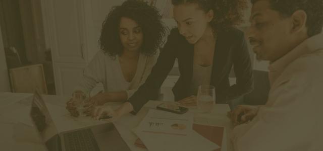 Review of finances with a dedicated team of professionals