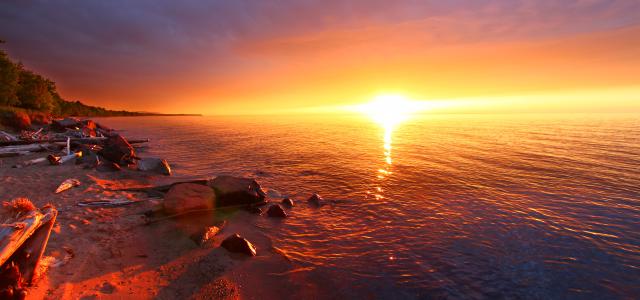 Michigan Vacation Beach Sunset